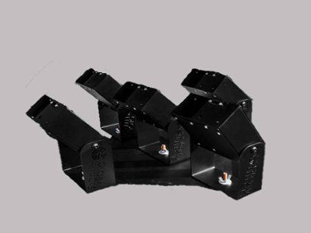 Оборудование для спецэффектов в интернет-магазине Крут Салют Комплект из 5 пневматических уcтройств Power Shot-5 для выстрелов конфетти или  серпантином из 5 одноразовых стволов