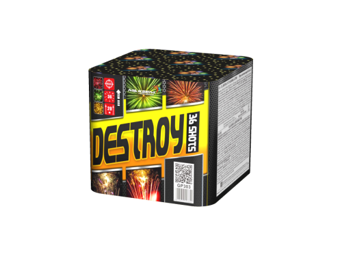 Купить батарею салютов Салют DESTROY 36 залпов