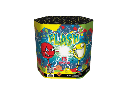 Купить батарею салютов Фейерверк FLASH с фонтаном M1222 13 залпов