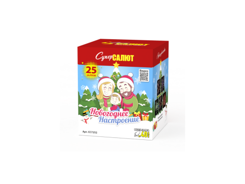 Купить батарею салютов Салют Новогоднее настроение 25 залпов