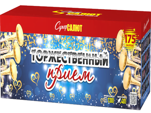 Купить батарею салютов Фейерверк Торжественный прием 175 залпов