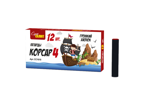 Купить Петарды, наземные и летающие фейерверки Петарды Корсар-4 СС