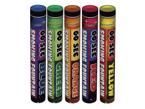 Купить Дымы, фаеры и факела Цветной дым Mix SMOKING FOUNTAIN  60 секунд