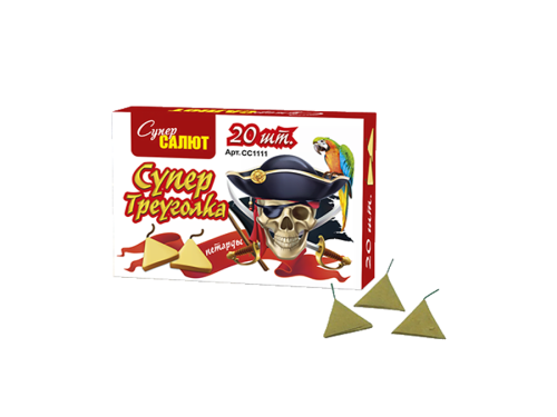 Купить Петарды, наземные и летающие фейерверки Петарды Супер Треуголка