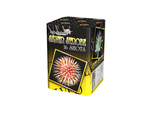 Купить батарею салютов Фейерверк SILVER STROBE 16 залпов