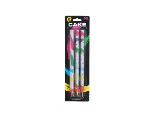 Купить Свечи в торт Фонтан (свеча) настольный холодного огня CAKE FOUNTAIN 60 сек (3 шт в упак) 23 см