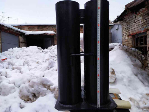 Купить Мортиры для запуска фейерверков Установка из 4 мортир металл 6” (150мм) (двойное дно) для запуска фейерверка