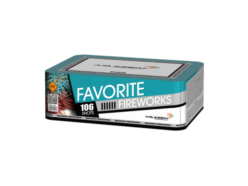 Купить батарею салютов Салют MC140 FAVORITE FIREWORKS 106 залпов (веерный эффект)