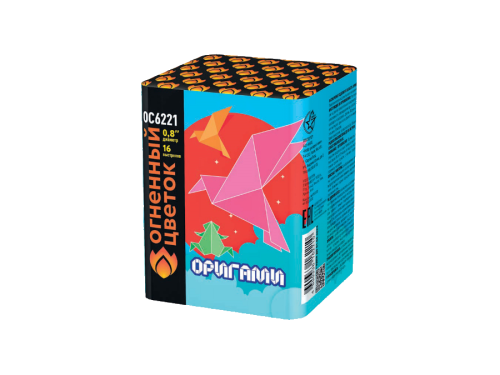 Купить батарею салютов Салют Оригами 16 залпов