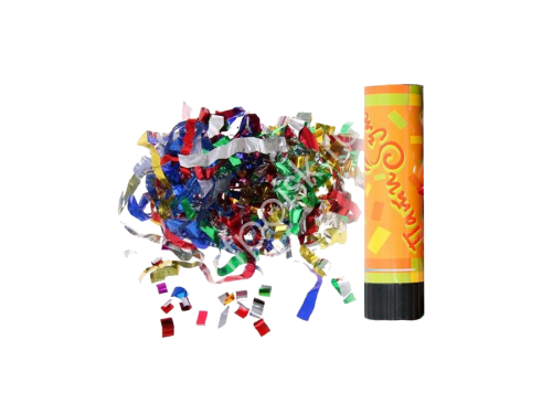 Купить Хлопушки Пневмохлопушка пружинная фольгированное конфетти 16см