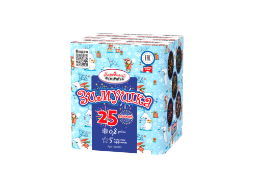 Купить батарею салютов Салют Зимушка 25 залпов