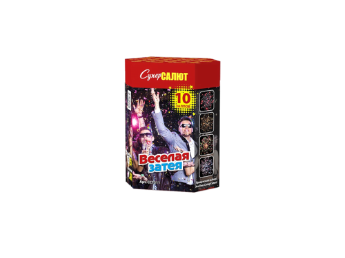 Купить батарею салютов Фейерверк Веселая затея 10 залпов