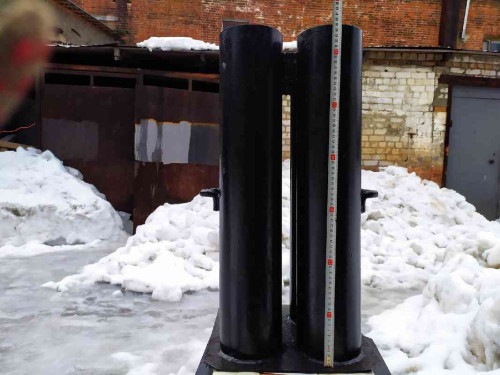 Купить Мортиры для запуска фейерверков Установка из 4 мортир металл 5” (125мм) (двойное дно) для запуска фейерверка