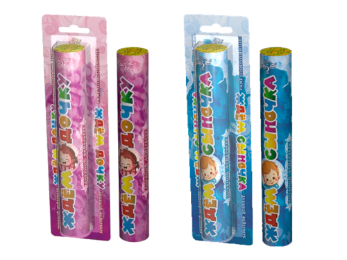 Купить Гендер-пати Фонтан Дымовой Гендер Пати "Мальчик или Девочка" розовый или синий