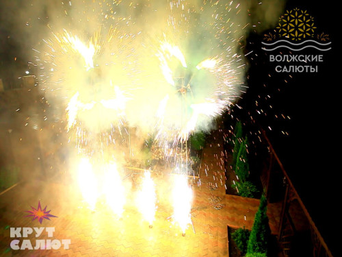 Купить Фейерверк шоу Огненная фигура Камелия малая (вертушка)