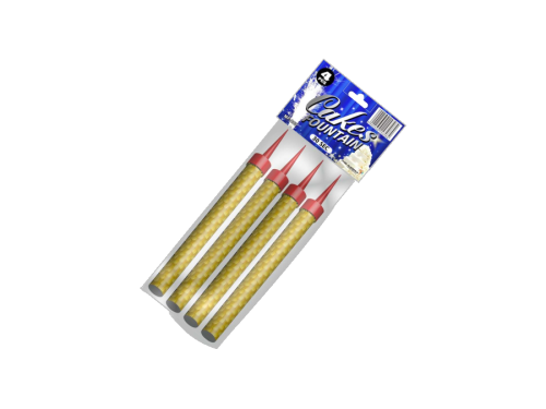 Купить Свечи в торт Фонтан (свеча) холодного огня настольный CAKES FOUNTAIN 30 сек (4 шт в упак) 10 см