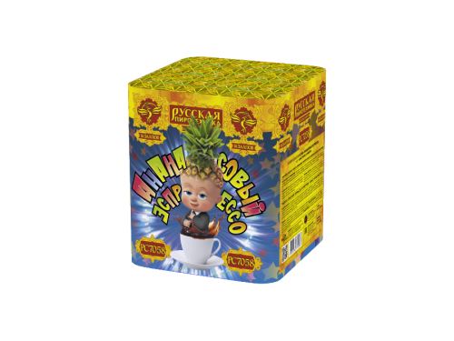 Купить батарею салютов Фейерверк Ананасовый эспрессо 16 залпов